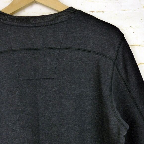 G-Star Raw Orando Sweatshirt Mens S Charcoal Knit Crew Zip LS Back Graphic Logo - Picture 9 of 14